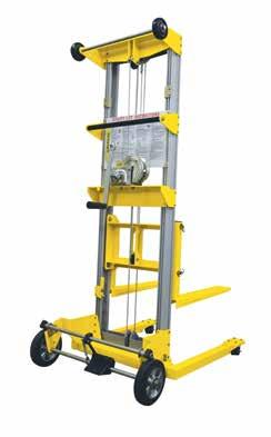 SERIES 1900 Material Lift Telescoping aluminum masts 3 8' or 10' height (2.4-3.