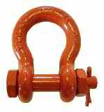 SHKES Industrial / Government Rated M arbon nchor Shackles Screw Pin Round Pin olt & Nut These shackles meet requirements of Federal Specification RR--271 mendment 1 ll shackle pins are forged from