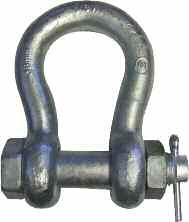 SHKES Shackles NV Shackles ssembly consists of shackle body, bolt, nut & cotter Galvanized coating for protective finish ertified to meet NV standard 2.