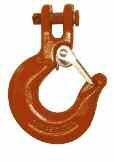 G70 Slip Hooks G70 levis Slip Hook Meets STM & NM standards esigned specifically for transport grade 70 chain 4:1 design factor Hook embossed with trace code providing traceability throughout the