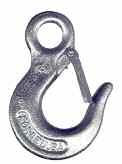 G43 Slip Hooks G43 Eye Slip Hook (Zinc) Hooks are heat treated and tempered esigns ultimate strength equals 3 times working load limit, matching NM specifications Hook embossed with trace code