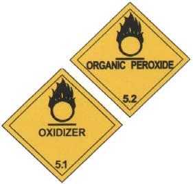 The United States Department of Transportation s Emergency Response Guidebook (ERG) lists the chemicals and the identification numbers assigned to them. Examples of HAZMAT Labels. Figure 9.2 9.3.