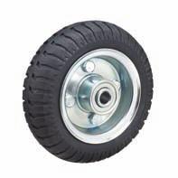 WHEEL GUIDE MR Mold-on Rubber on Iron Core Cushion rubber treads are vulcanized to cast iron cores. The soft rubber tread affords a cushion effect to the load.