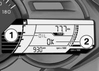 3 24 Displays z If the general warning light 4 flashes red and if the symbol 3 is also displayed, then a warning indicator is concerned.