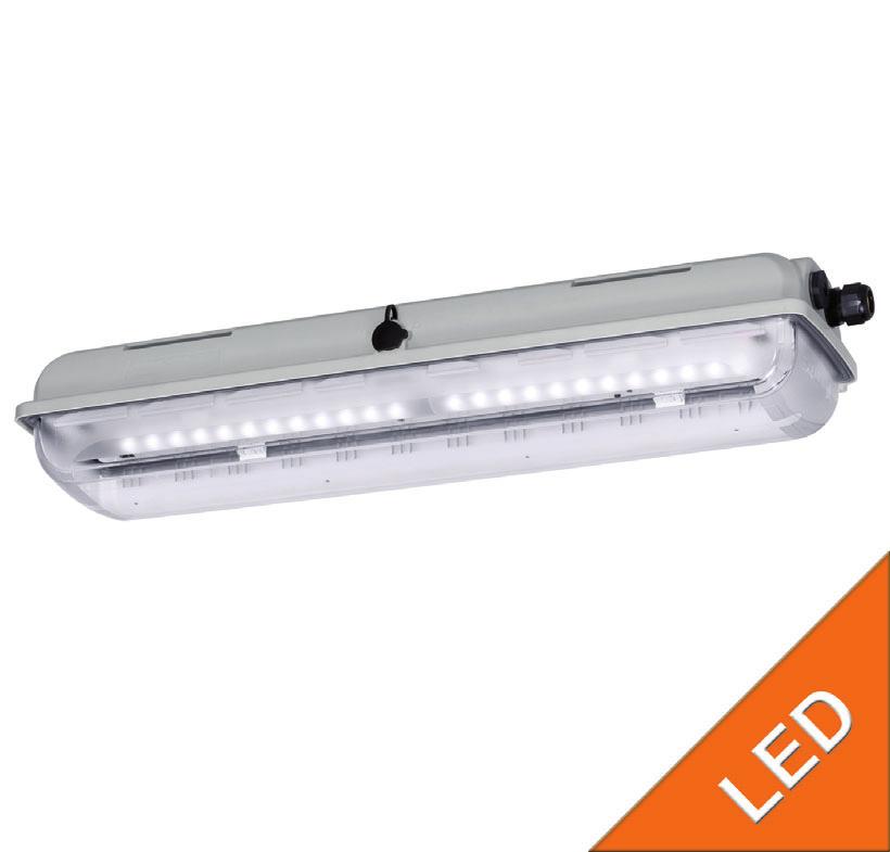 > Latest LED technology with a high luminous efficacy and a long service life > As pendant light fitting or side entry lamp > Central locking > All-pole disconnection by means of an N/C switch when