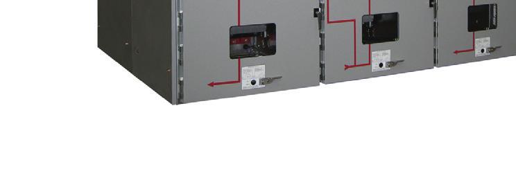SafeGear circuit breaker compartments are designed for maximum operator safety by providing one large viewing window and automatic latching,