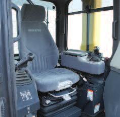 controlimprovingoperator comfort. Fully adjustable air suspension seat and travel Control Console Forimprovedrearvisibilityduringthereturnportionofthe cycle,theoperatorcanadjusttheseat15 totheright.