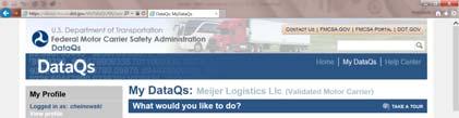 Challenge Inaccurate Data through DataQ s Access DataQ s from the SAFER website, the SMS website or at: https://dataqs.fmcsa.dot.gov/login.