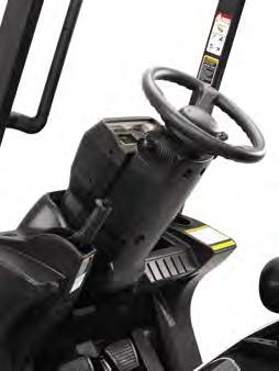 Memory tilt steering column All come together to create a working environment that reduces fatigue through even the longest shifts.