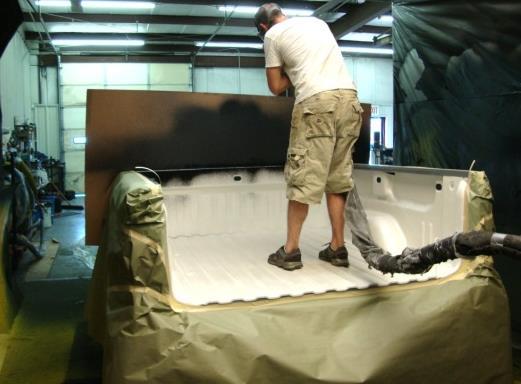 Truck Bed Installation Application of Coating 41.
