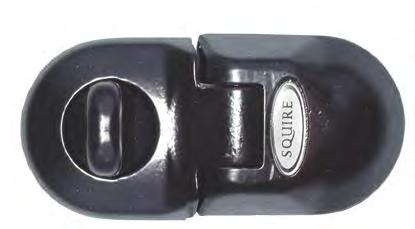 7mm shackle and can be used with a closed shackle padlock. The STH1 can be fitted flush or at a right angle.