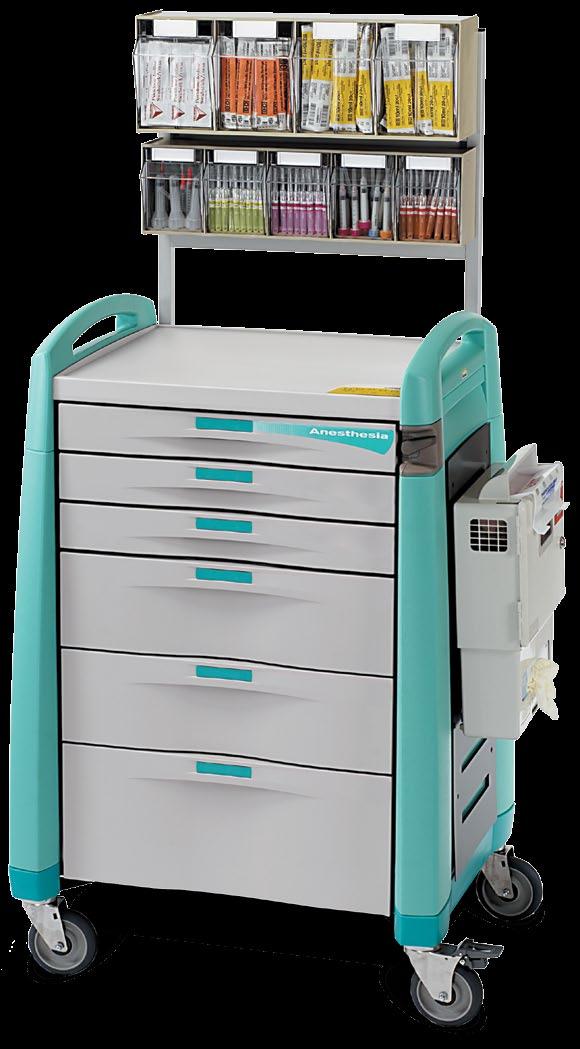 AC Anesthesia Self-Locking The Artromick Series AC Anesthesia Cart defines a new standard of security that has become a key feature when