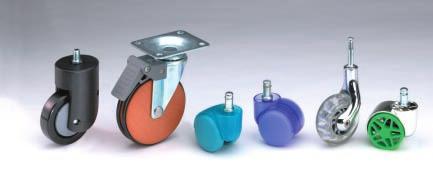 Since nylon casters are injection molded, there is a higher minimum order quantity to color match.