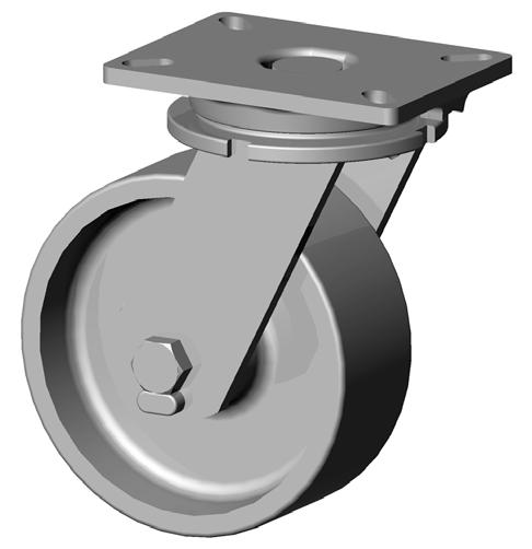 70 SERIES HEAVY DUTY 3500 maximum CASTERS FEATURES Swivel Section: Made from hot forged C-1045 steel with 4 diameter load raceway and 1/2 diameter ball bearings.