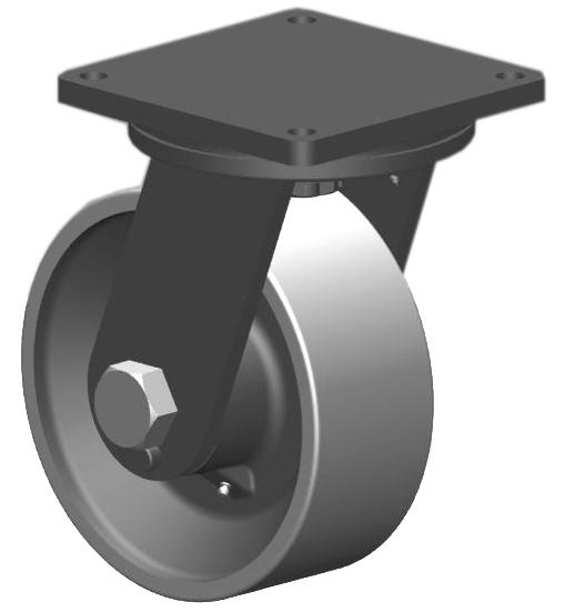 95 FOR SERIES EXTRA HEAVY DUTY CASTERS 17,000 maximum SEVERE DUTY FEATURES Swivel Section: Constructed of hot forged C-1045 steel with a 7 diameter raceway featuring precision tapered load and