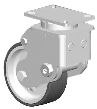 FEATURES CASTER CONCEPTS Our popular shock absorbing casters have swivel sections that are constructed of high alloy steel and are precision machined for close tolerences and long life.