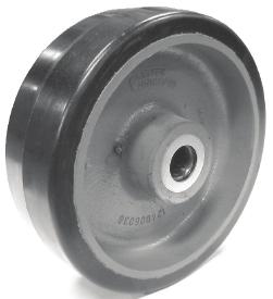 POLYURETHANE WHEELS T/R Compound Ergonomic wheels, excellent for manual pushed loads up to 1,500 pounds per dolly.