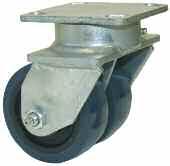 Kingpinless - Dual Wheel 05 5-72K/DW DUAL WHEEL KINGPINLESS CASTER Load Capacity Up to 1,700 lbs. Pre-lubricated straight roller bearings in the wheels which are sealed.