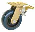 04 Kingpin - Yellow Zinc (w/ Adjustable Total Lock) 4-16M SERIES CONSTRUCTION FEATURES Load Capacity Up to 1000 lbs. Top Plate/Yoke Base: Cold-Forged from 1/4" steel plate.