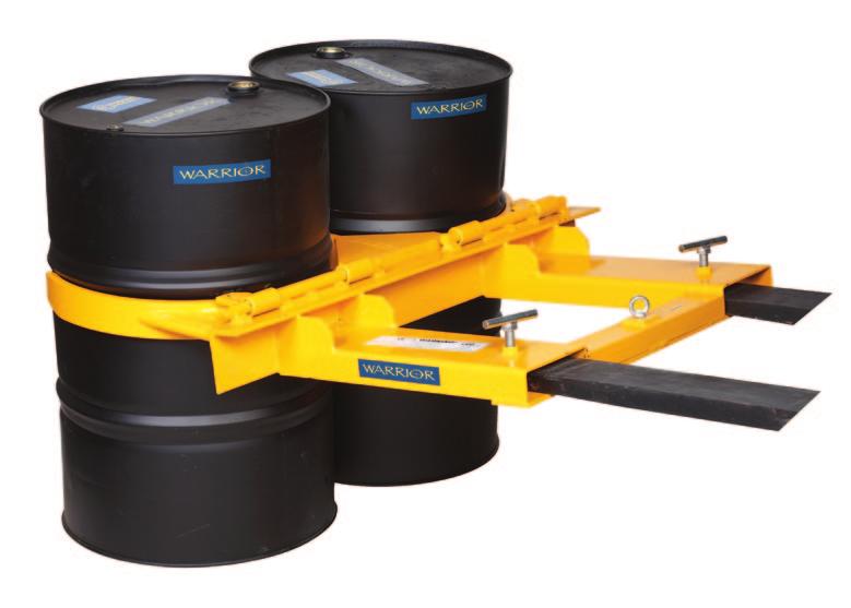 The premier name in materials handling Drum Handling WARRIOR Gator Grip Forklift Drum Grab Carry one or two drums by the