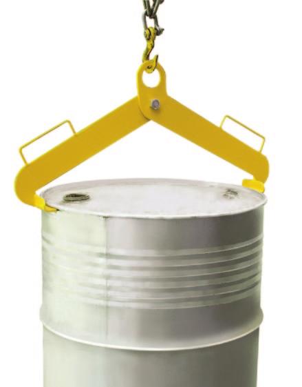 It also allows quick, gentle loading into overpacks and keeps drums upright during lift, reducing spills and injuries WRDL500B easily and safely moves the drum using 1 pincer WRDL500B