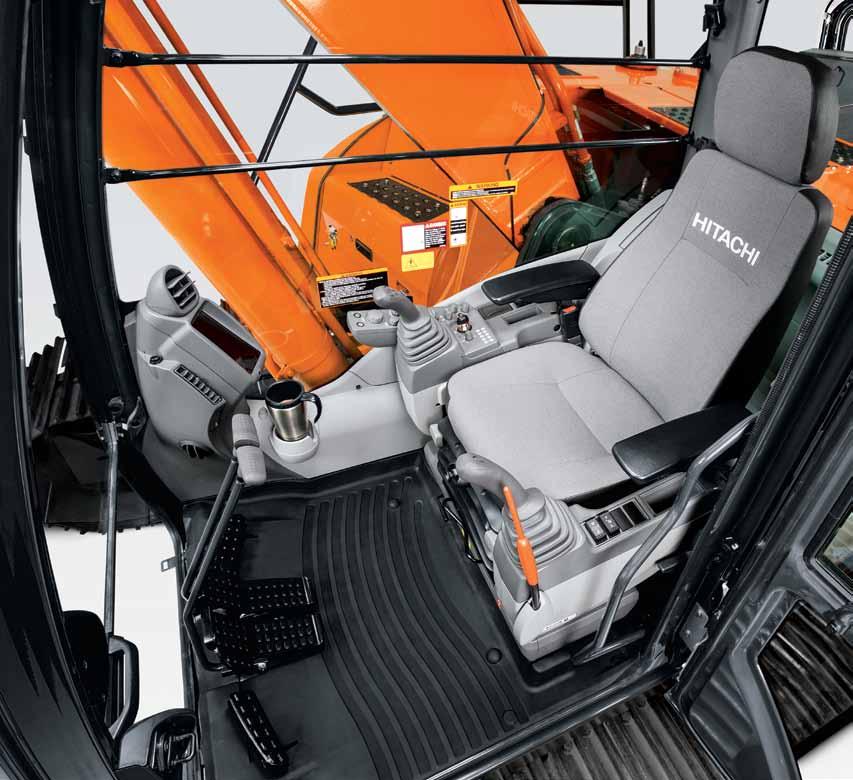 zx250lc-6 / zx300lc-6 ZAXIS DASH-6 construction-class EXCAVATORS COMFORT n Whatever your grade system, Topcon, Trimble or Leica, Hitachi offers a grade reference ready package that reduces