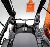 As always, unsurpassed visibility, ergonomically placed loweffort joysticks, a highly efficient HVAC system, plus other features allow your operators to be COMFORTABLE, SAFE AND