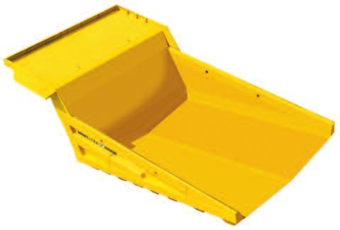 2 m 40', which provides excellent maneuverability in tight loading and dumping conditions.
