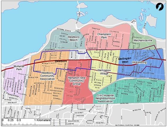Map 7 BIA and Community Association Boundaries Opposition to paid parking was noted from various stakeholders and respondents throughout the study process.