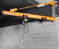 Floor Mounted Jib Crane/Boom Crane Jib Cranes have a horizontal load-supporting boom, that is attached to a pivoting vertical column.