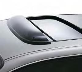 Sun Roof Wind Deflector > Aerodynamic styling designed to increase the airflow