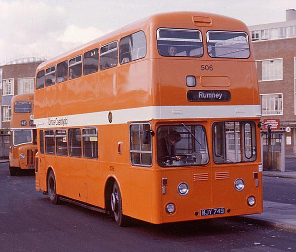 (above) Four Metro Cammell-bodied Leyland Atlanteans were purchased from Plymouth in January