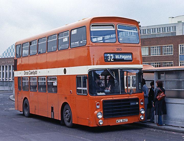 (below) When new, Alexander-bodied Bristol VRTs 327-360 (including the two convertible to open-top) had
