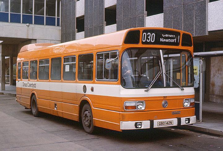 The first, 201 (RUH 201M) new in March 1974, was photographed in Wood Street on 22 nd April