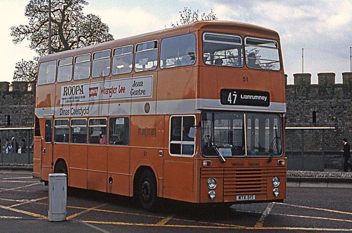 1978 During 1978 it was intended to purchase five different vehicles for evaluation. East Lancs-bodied Dennis Dominator 51 (WTX 51T) was the first to arrive, others being loaned for evaluation.