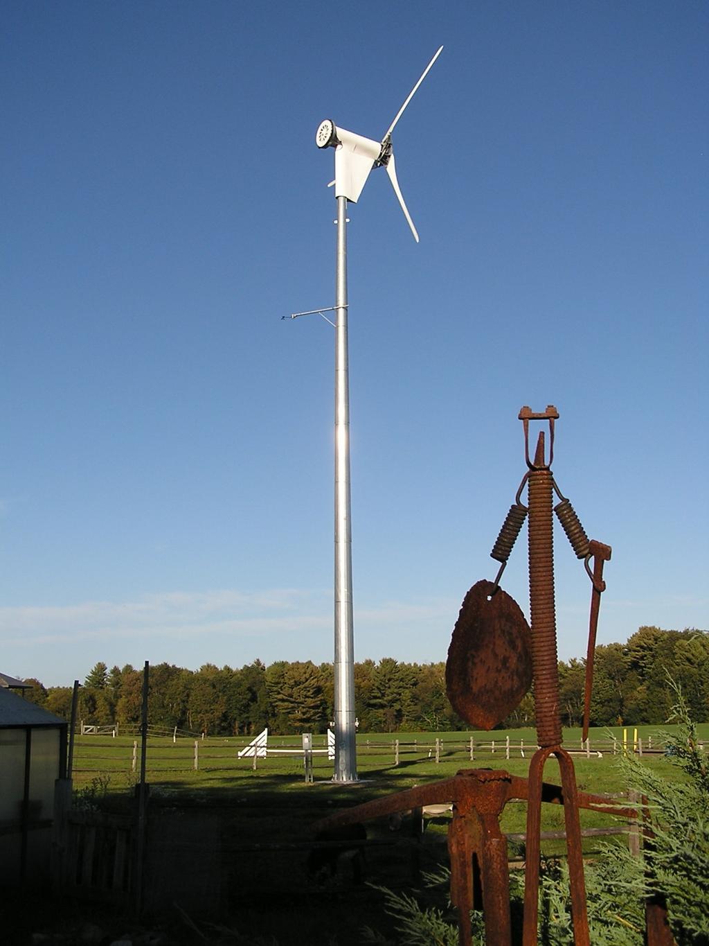 Nexamp 170 kw Solar Non penetrating ballasted mounting system Osgood Landing, North Andover Nexamp Installation 15 kw Wind