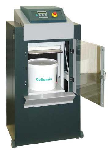 ColloMix Rotation Ink Mixer VIBA 15 Max. mixing weight - 20 kg Max. container height 70 300 mm Max. container base area 370 x 330 mm Autom. clamping and unclamping + Prog.