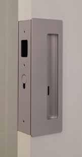 Magnetic latch ensures door doesn t roll away from the closing jamb. Moving parts sit flush until the door closes to minimise wear. of finishes. Suits doors from 34-58mm thick.