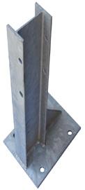 Posts for W & Box Beam Armco Heavy Duty RSJ Section Post with gusset.