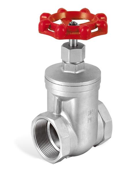 A-670T Class 200 Gate valve, PN16, PSI200 Threaded ends conform to ANSI B 2.
