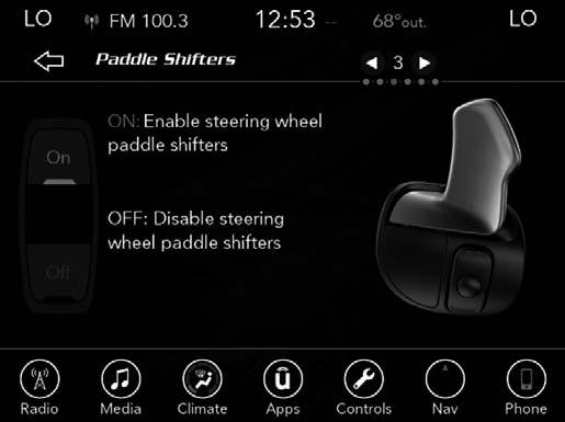 Track Press the Track button on the touchscreen to provide the fastest shift speeds and will have the highest comfort trade-off.