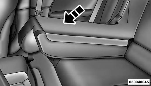 Folded Rear Seat When the seatback is folded to the upright position, make sure it is latched by strongly pulling on the top of the seatback above the seat strap.