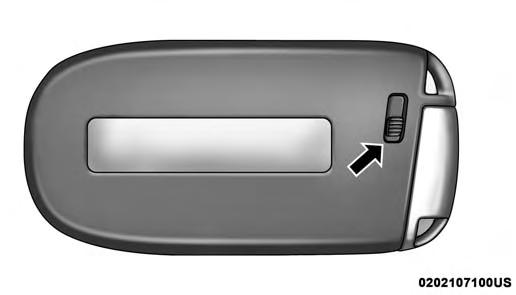 10 THINGS TO KNOW BEFORE STARTING YOUR VEHICLE The key fob also contains an emergency key, which stores in the rear of the key fob.