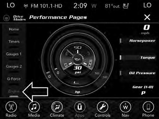 UNDERSTANDING YOUR INSTRUMENT PANEL 245 Instantaneous Torque Shows the instantaneous torque. Oil Pressure (6.4L Only) Shows the actual oil pressure.