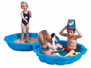 One shell can be used as a sandpit, the other as a paddling pool and as cover after use, 1 set = 2 pieces.