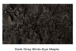 Bird s-eye Maple Wood Trim Matte Dark Brow Ash