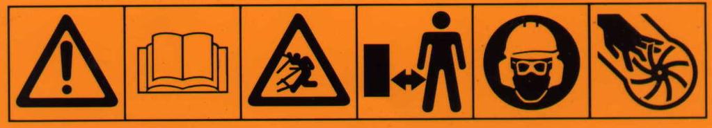 Exercise extreme caution when changing direction on slopes; Do not mow excessively steep slopes; Use extreme caution when reversing or pulling the lawnmower towards you; Stop the cutting cylinder