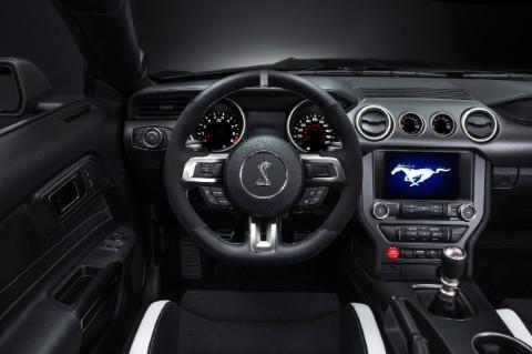 2015: A totally redesigned steering wheel for the all-new 50th anniversary Mustang incorporates more controls than ever.