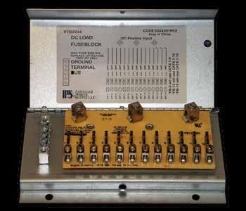 Distribution Panels 80D Series The Model 80D distribution panel features an 11 position fuse block with open fuse indicators. Built for 120VAC 30 amp service.