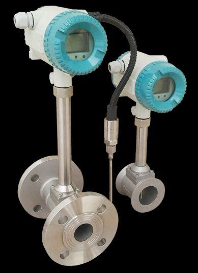 Overview Vortex flow meter is one kind of speed type flow meter, It based on Karman vortex theory and adopts piezoelectric crystal to detect the burble frequency of the fluid caused by flowing
